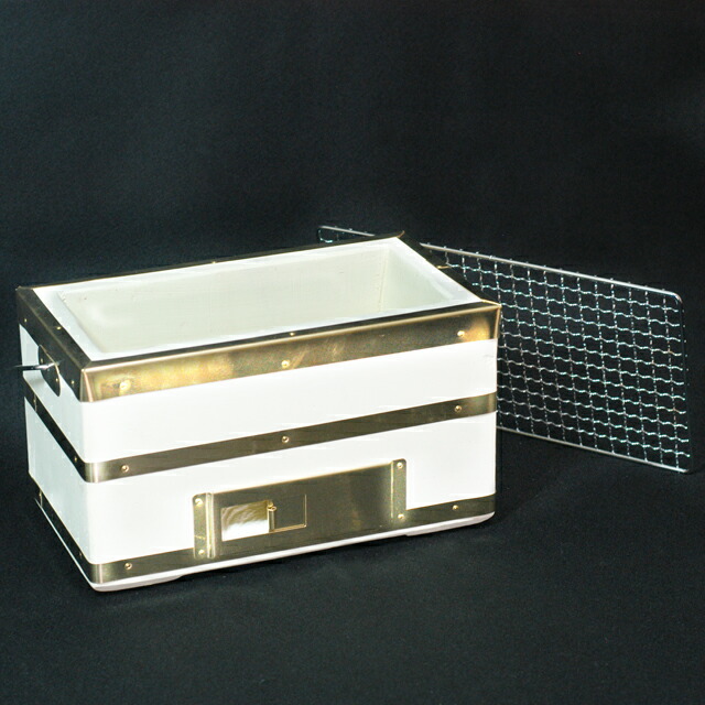 楽天市場】【七輪】 奥能登 天然珪藻土 切り出し七輪 長角25号網・炭一