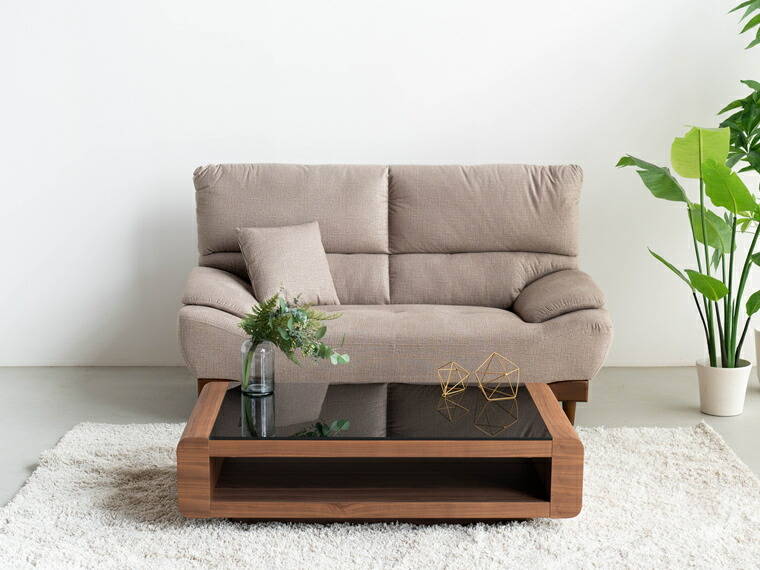 楽天市場】ソファ ソファー 2人掛け 2.5P 脚付き ローソファ