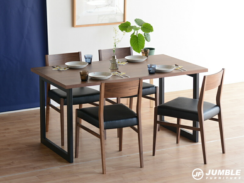 楽天市場】ダイニングセット 北欧 ウォールナット 5点 セット 4人 日本