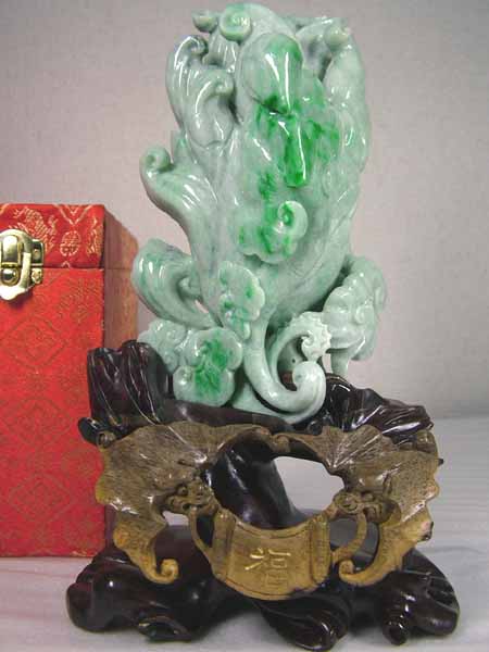 楽天市場】□龍香堂□☆A貨ミャンマー翡翠 台付き置物「仏手柑」 : 龍香堂