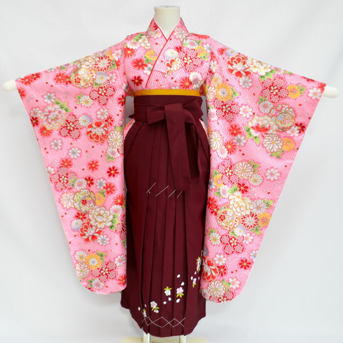 楽天市場】七五三 卒園式 着物 袴 セット 7歳着物と袴セット 総絞り柄