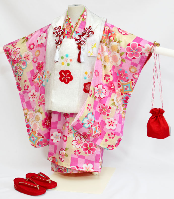 楽天市場】残り1点 再入荷無し！七五三 正絹 着物 3歳 女の子 正絹被布