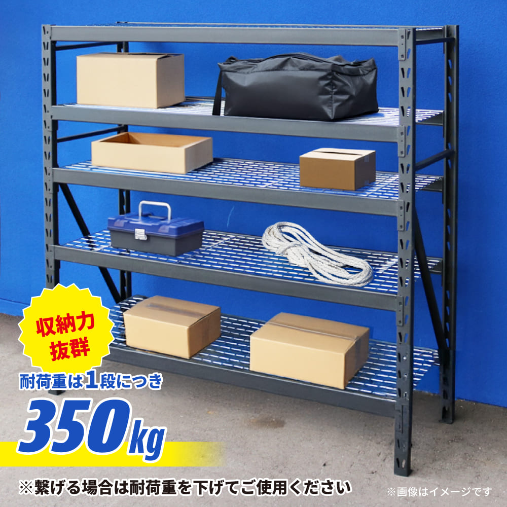 楽天市場】スチールラック ボルトレス 業務用 中量棚 5段 メタルラック