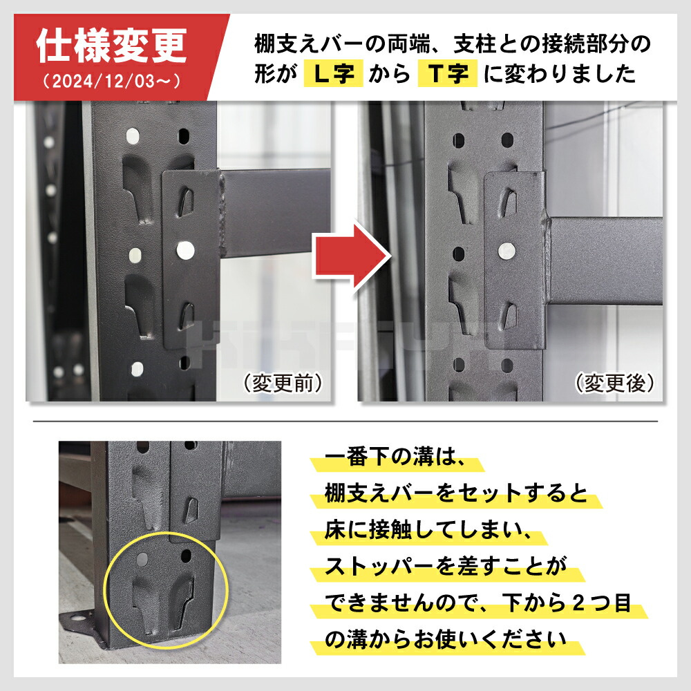 楽天市場】スチールラック ボルトレス 5段 ブラック 業務用 ワイド幅