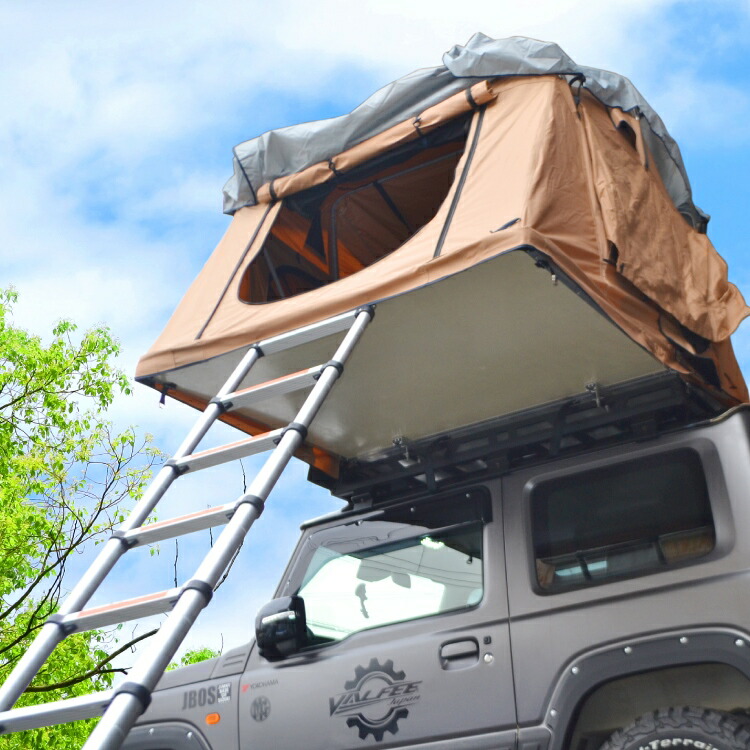 楽天市場】テント ルーフテント 車用 Sサイズ 折りたたみ式 はしご