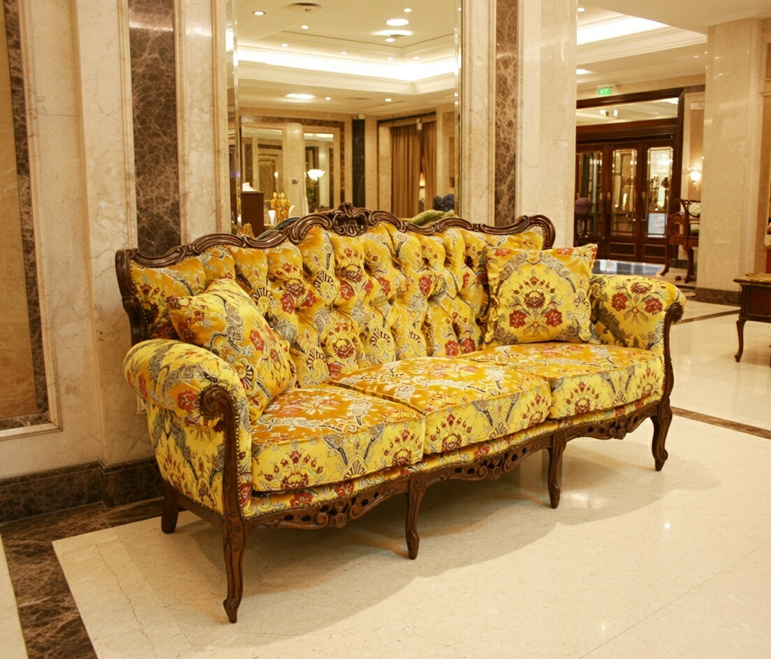 楽天市場】【謝恩セール特価】イタリア製 輸入家具 ソファ 3人掛け 金