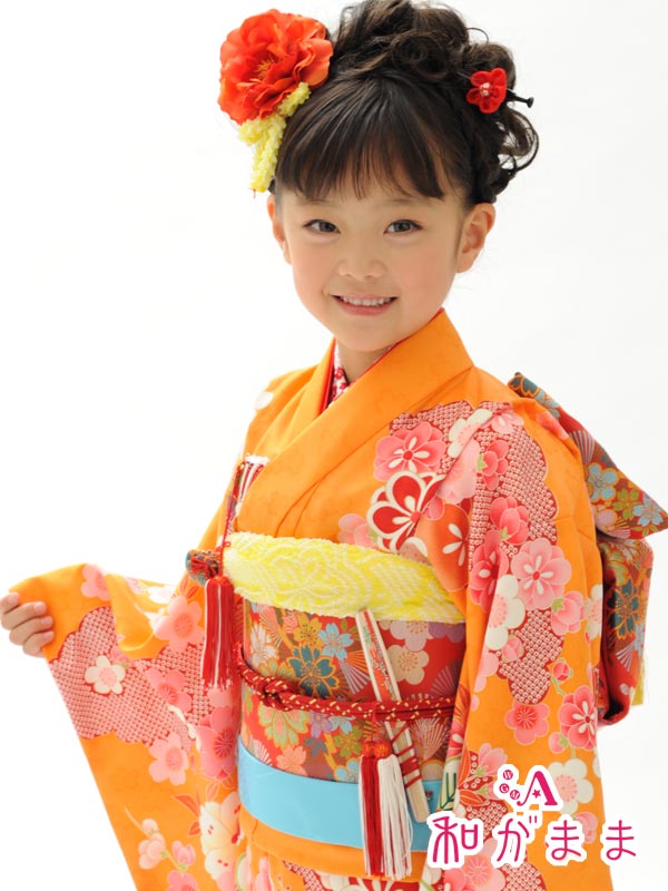 楽天市場】[送料込み]七五三女の子7歳着物20点セット合繊和がままi701