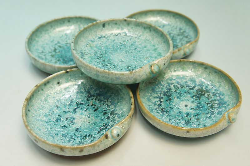 楽天市場】中尾哲彰 春銀河釉 銘々皿5枚揃 : 食器のみつはた