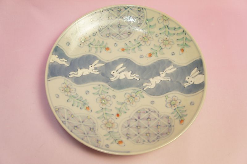 楽天市場】五代 佐藤走波 染錦絵変わり 六寸和皿揃 : 食器のみつはた