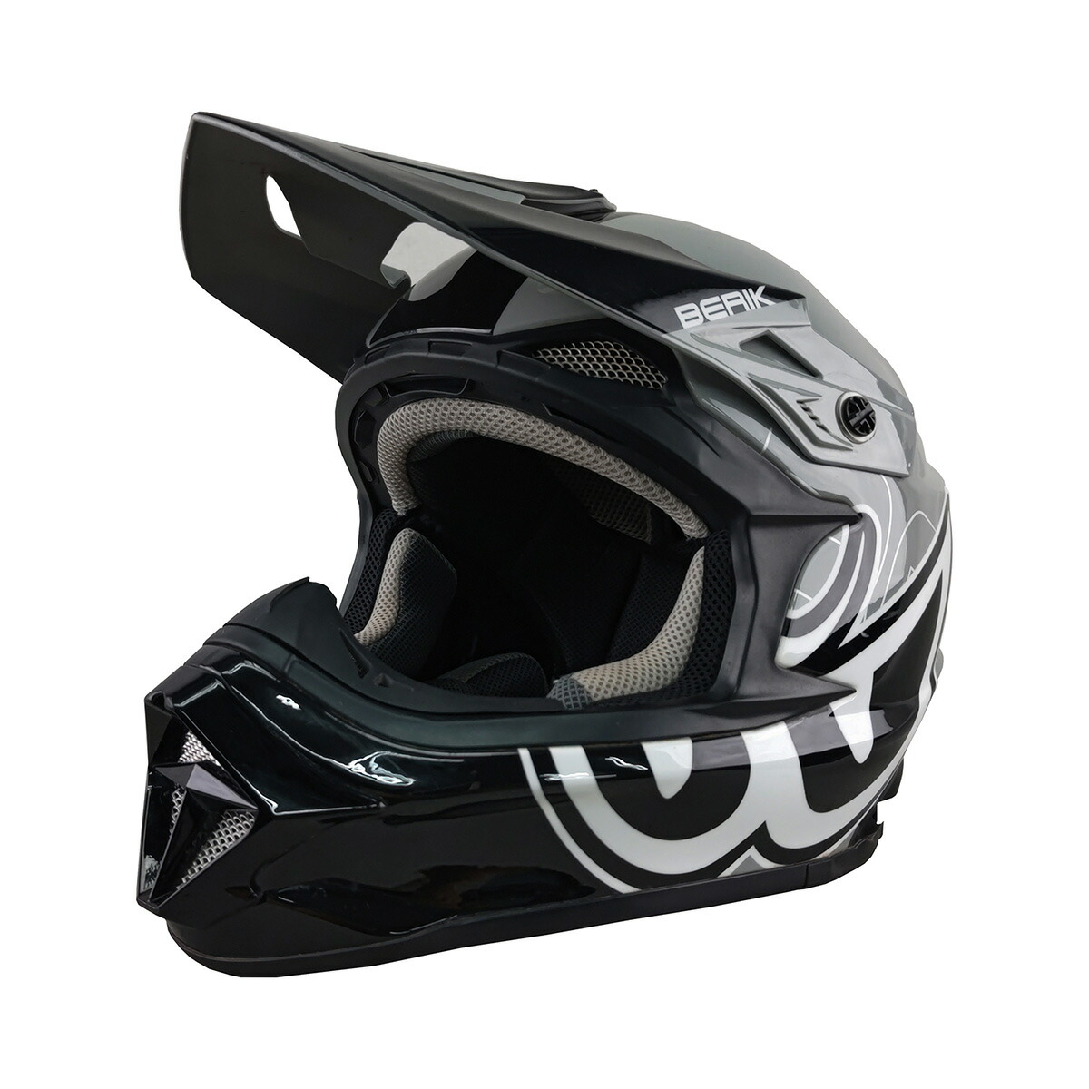 楽天市場】BERIK ベリック オフロード ヘルメット HEL-239201-BK GREY