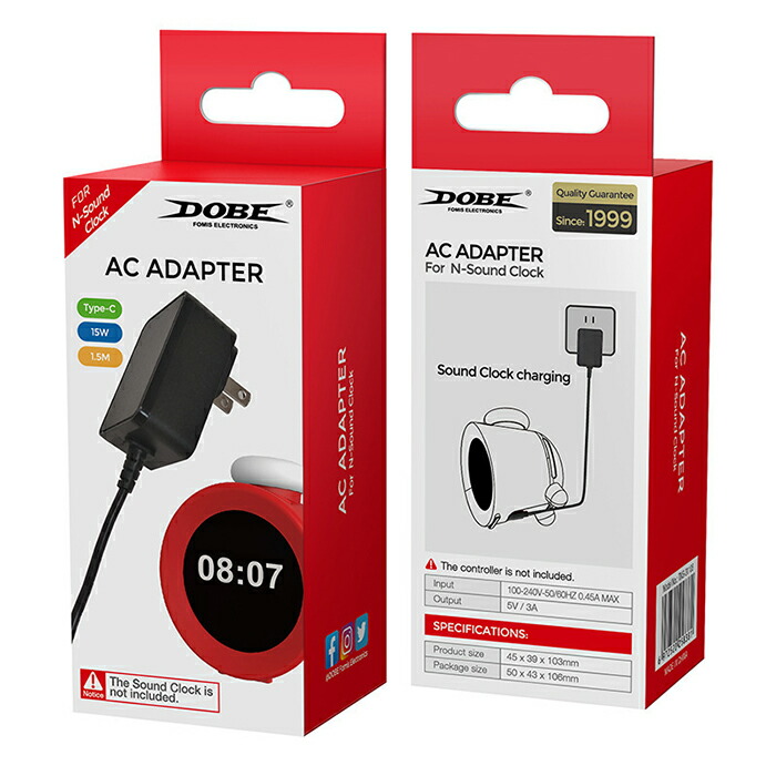 楽天市場】Nintendo Alarmo用 Nintendo アラーモ 専用 アダプター 充電