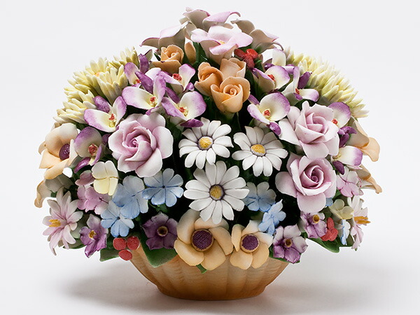 楽天市場】カポディモンテ/Capodimonte 陶花（フラワーバスケット