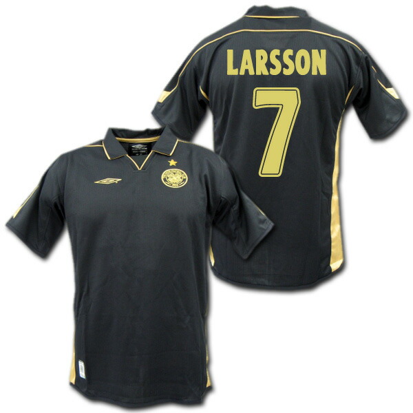 楽天市場】セルティック 03/04 サード(黒) # 7 LARSSON ヘンリク