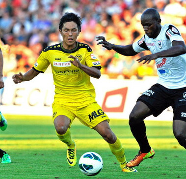 楽天市場】ヤングボーイズ 13/14 アウェイ（黒黄) #24 YUYA 久保裕也