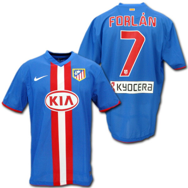 楽天市場】アトレティコ・マドリード 10/11 アウェイ（青） #7 FORLAN
