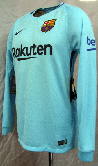楽天市場】【日本未発売！】FCバルセロナ 17/18 アウェイ（水色） 長袖
