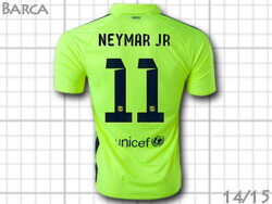 楽天市場】FCバルセロナ 14/15 3rd（黄色） #11 NEYMAR JR ネイマール