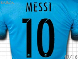 楽天市場】FCバルセロナ 15/16 サード（水色） #10 MESSI リオネル