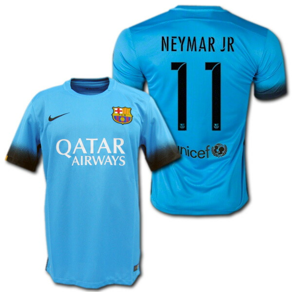 楽天市場】FCバルセロナ 15/16 サード（水色） #11 NEYMAR JR