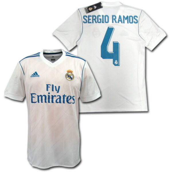 楽天市場】【CL仕様】 レアルマドリード 17/18 ホーム ＃4 SERGIO