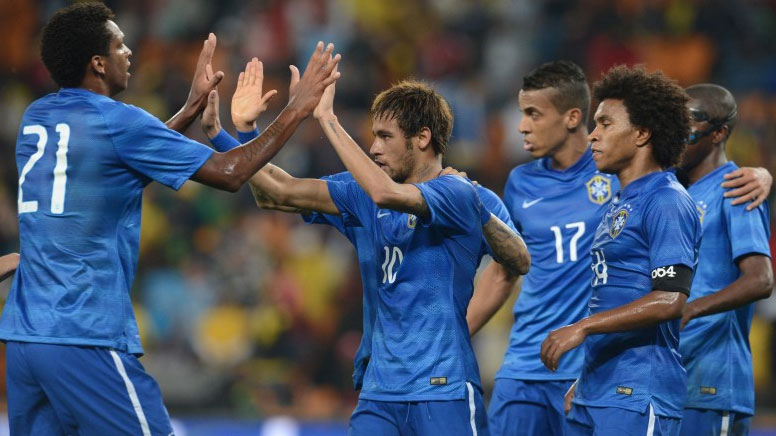 楽天市場】2014 ブラジル代表 アウェイ(青) #10 NEYMAR JR ネイマール