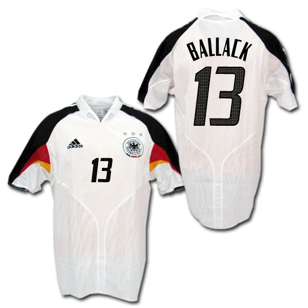 楽天市場】2004 ドイツ代表 ホーム（白） #13 BALLACK ミヒャエル