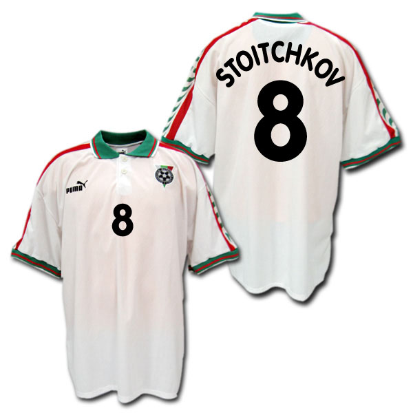 楽天市場】1996 ブルガリア代表 ホーム（白） ユーロ96 #8 STOICHKOV