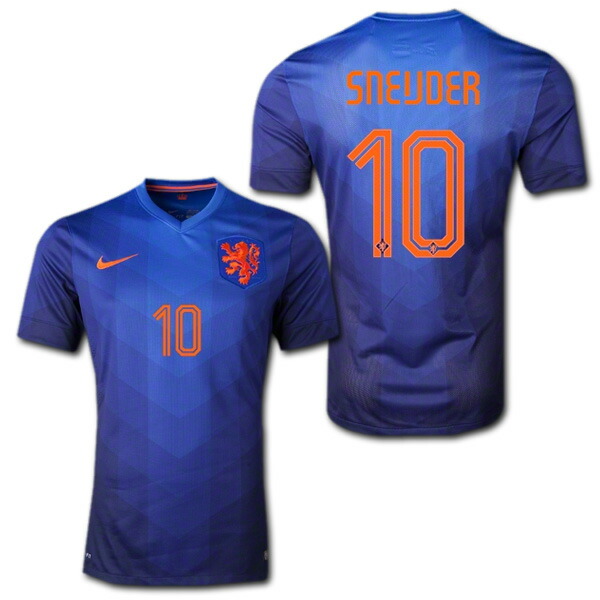 楽天市場】2014 オランダ代表 アウェイ(青) #10 SNIEDJER ヴェスレイ