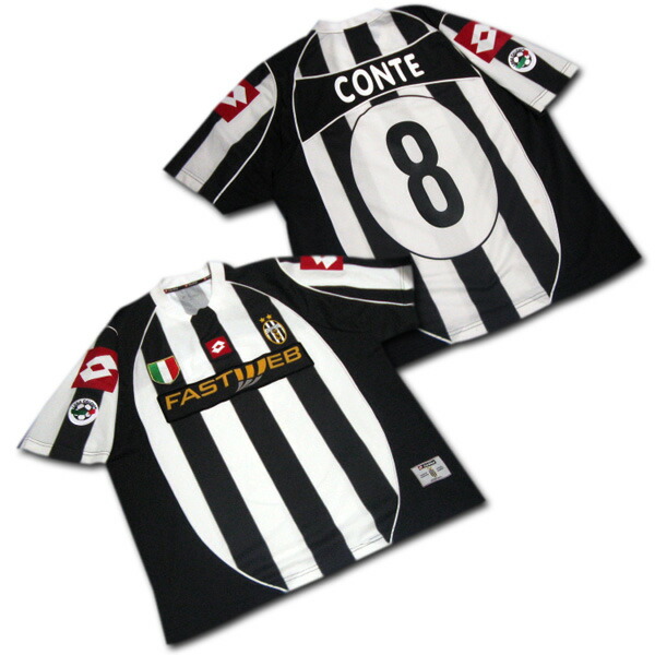 楽天市場】【ヴィンテージ】02/03 ユベントス ホーム（白黒） ＃8