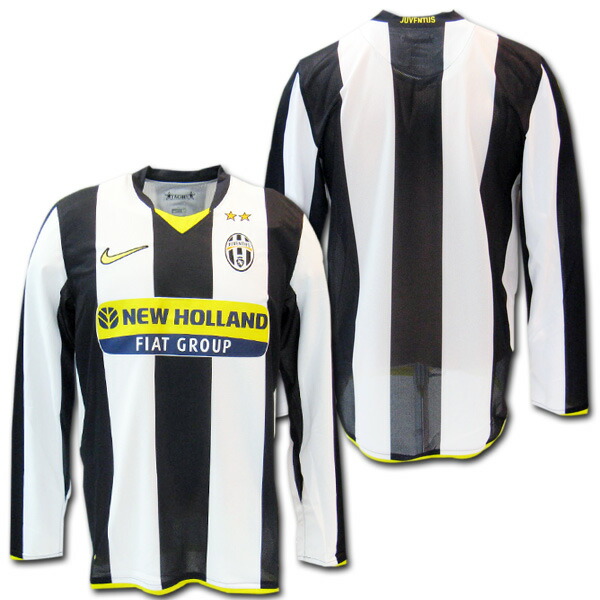 楽天市場】【マーキング無料】 ユベントス 08/09 ホーム（白黒） 長袖