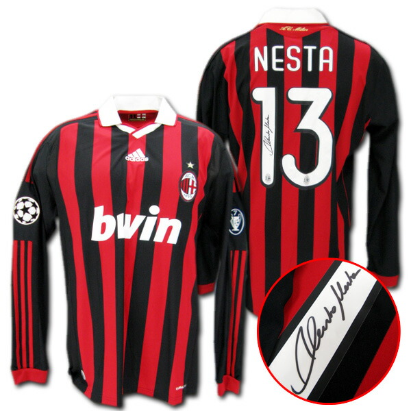 楽天市場】09/10 ACミラン オフィシャル ホーム（赤黒） 長袖/CL