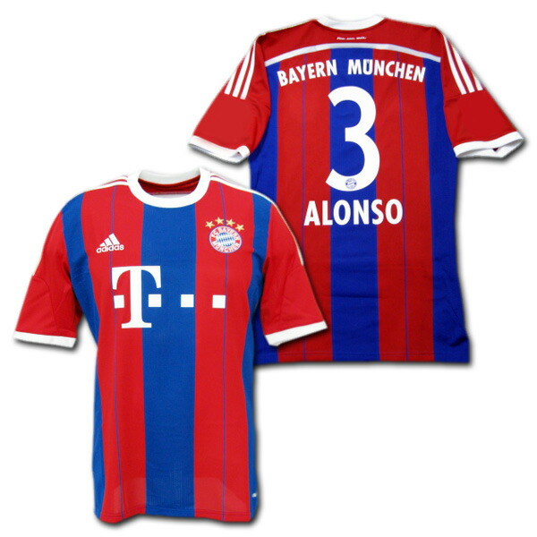 楽天市場】バイエルンミュンヘン 14/15 ホーム 半袖 # 3 ALONSO シャビ