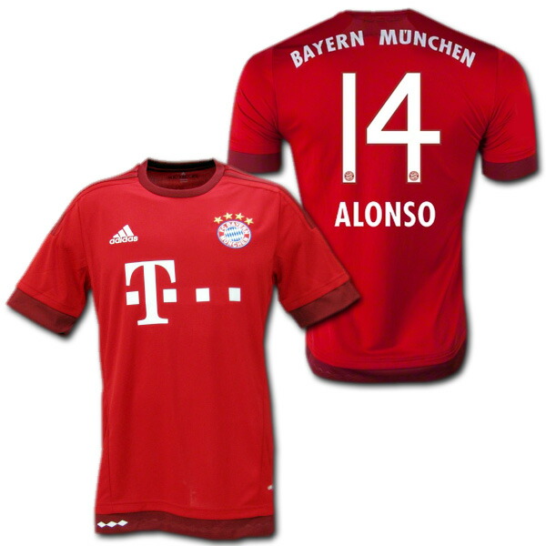 楽天市場】バイエルンミュンヘン 15/16 ホーム（赤） #14 ALONSO