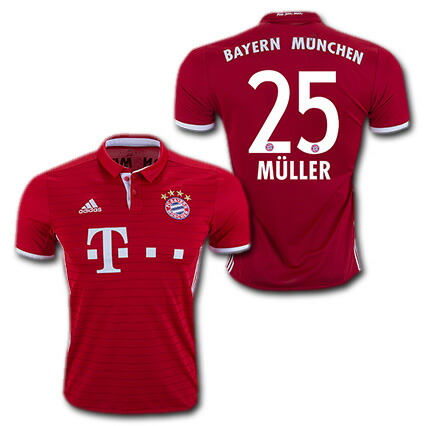 楽天市場】バイエルンミュンヘン 16/17 ホーム（赤） #25 MULLER