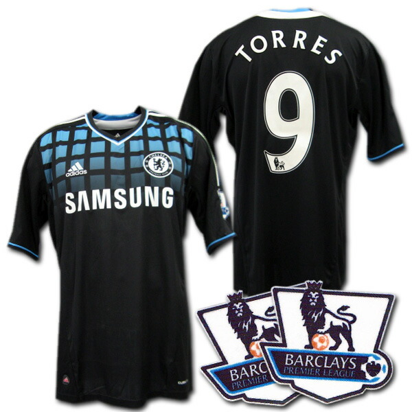 楽天市場】チェルシー 11/12 アウェイ（黒） # 9 TORRES フェルナンド