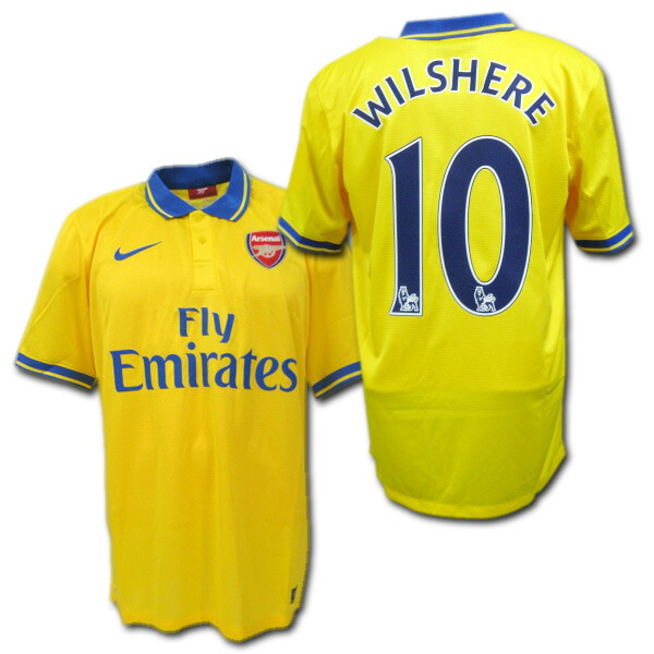 楽天市場】アーセナル 13/14 Away (黄色) #10 Wilshere ジャック