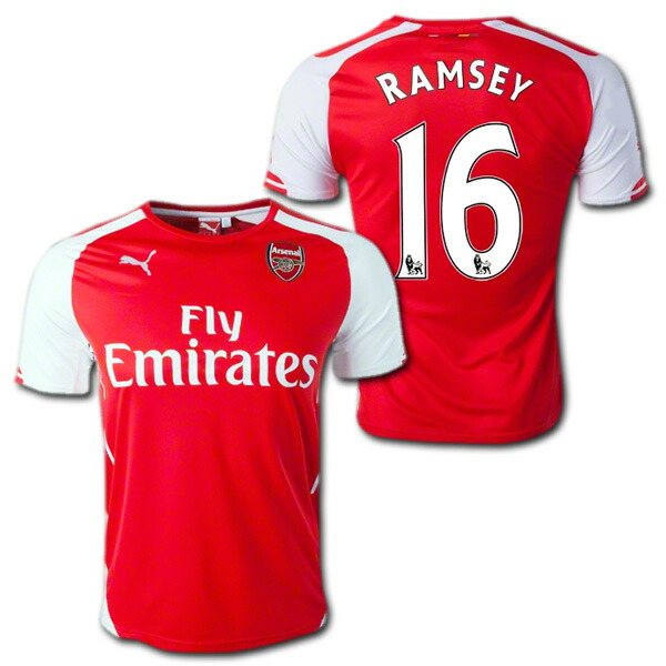 楽天市場】アーセナル 14/15 ホーム（赤） #16 RAMSEY アーロン