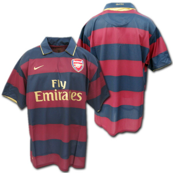 楽天市場】【ナンバー加工無料】 アーセナル 07/08 サード（ワイン/紺