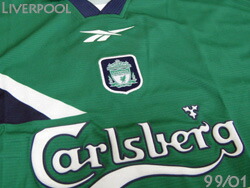 楽天市場】【ナンバー無料】 リバプール 99/00 00/01 アウェイ（緑
