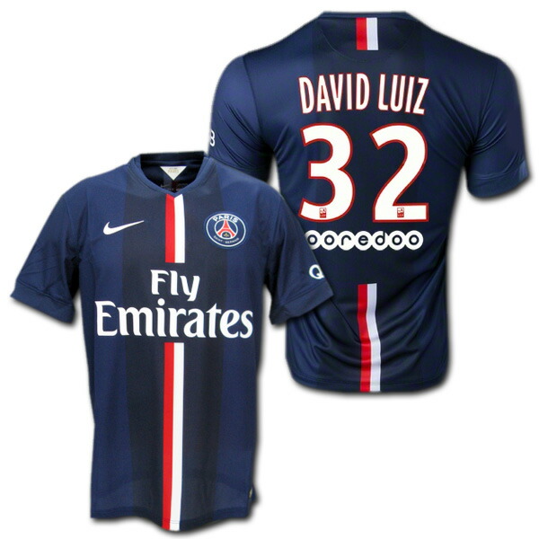 楽天市場】14/15 PSG パリサンジェルマン ホーム（紺） #32 DAVID LUIZ