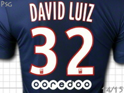 楽天市場】14/15 PSG パリサンジェルマン ホーム（紺） #32 DAVID LUIZ