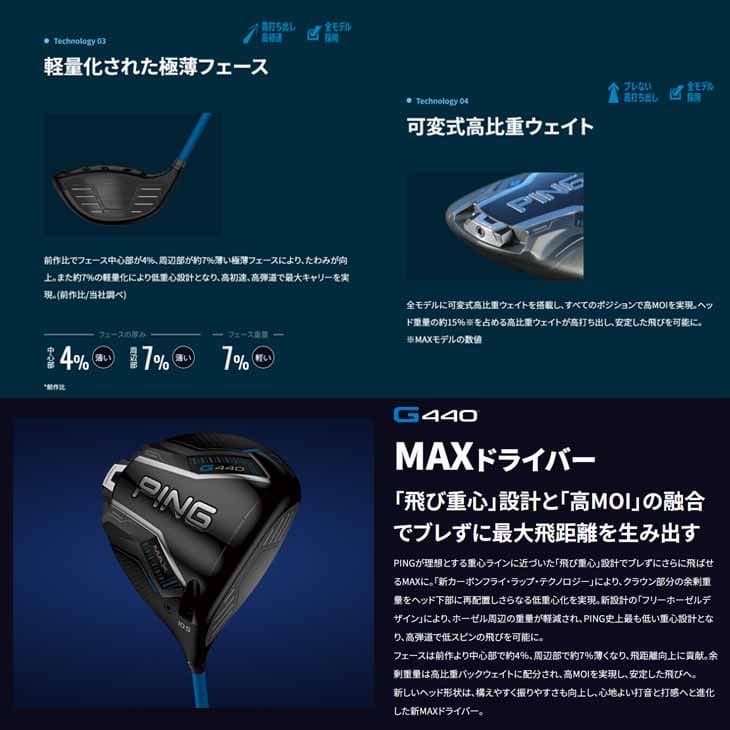 楽天市場】【在庫品即納】ピン G440 ドライバー MAX DRIVER 9度 10.5度