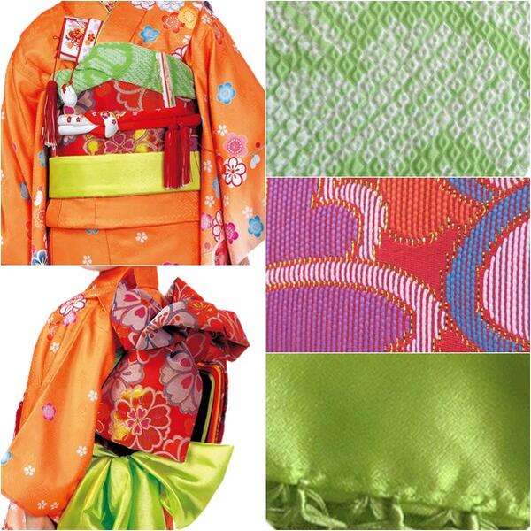 楽天市場】【晴れ着セット】RK 七五三 七歳 着物 結び帯 草履 バッグ