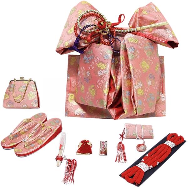 楽天市場】【結び帯 箱せこセット】七五三 七歳用【金襴】ピンク系