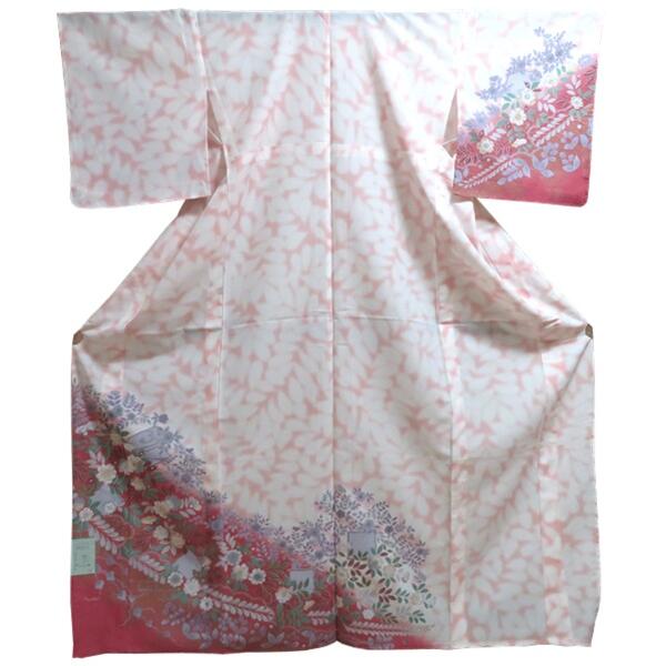 楽天市場】【単衣付下げ】仕立上り【日本製】レトロ花 涙模様柄 薄