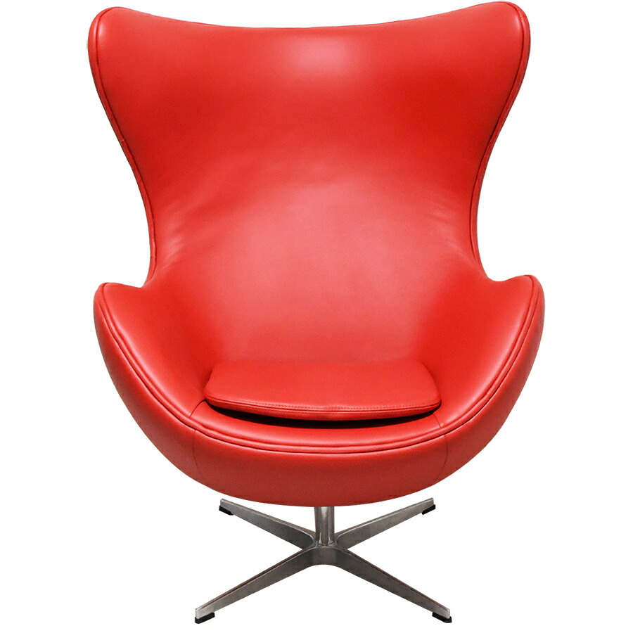 エッグチェア 赤 レザー 楽天市場】エッグチェア レザー仕様 色レッド