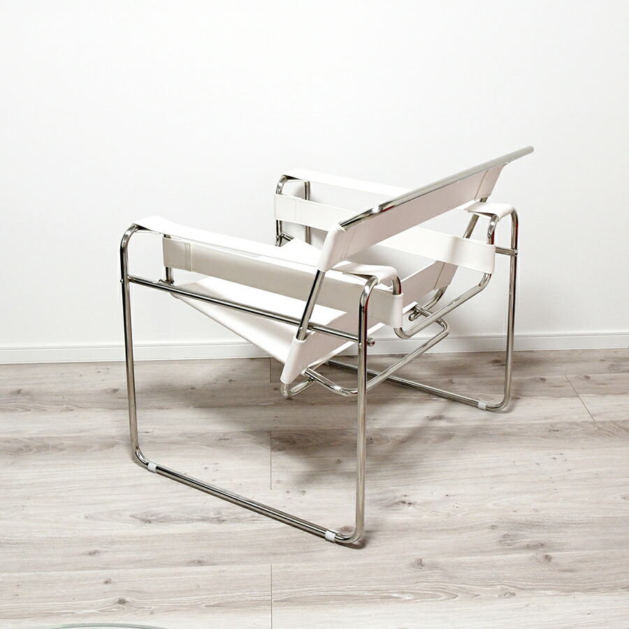 楽天市場】ワシリーチェア PVC仕様 色ホワイト マルセル・ブロイヤー