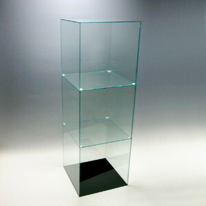 楽天市場】アクリル3段ケースB/5面体/ガラスエッジ/幅30cm/奥行30cm/高