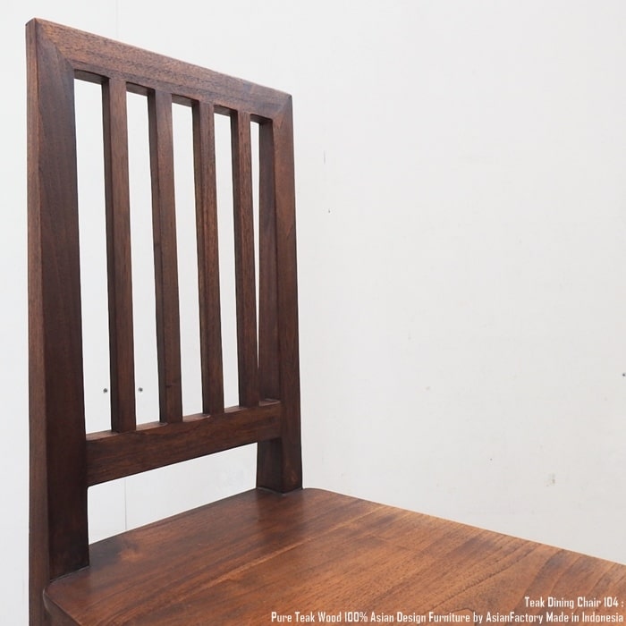 楽天市場】チーク無垢材 ダイニングチェア 104cm アジアン家具 バリ