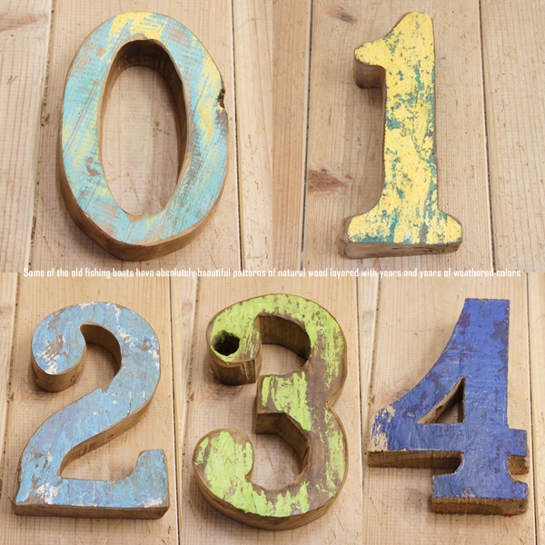 楽天市場】木製 数字 アルファベット 切り文字 オブジェ 『01234』 高